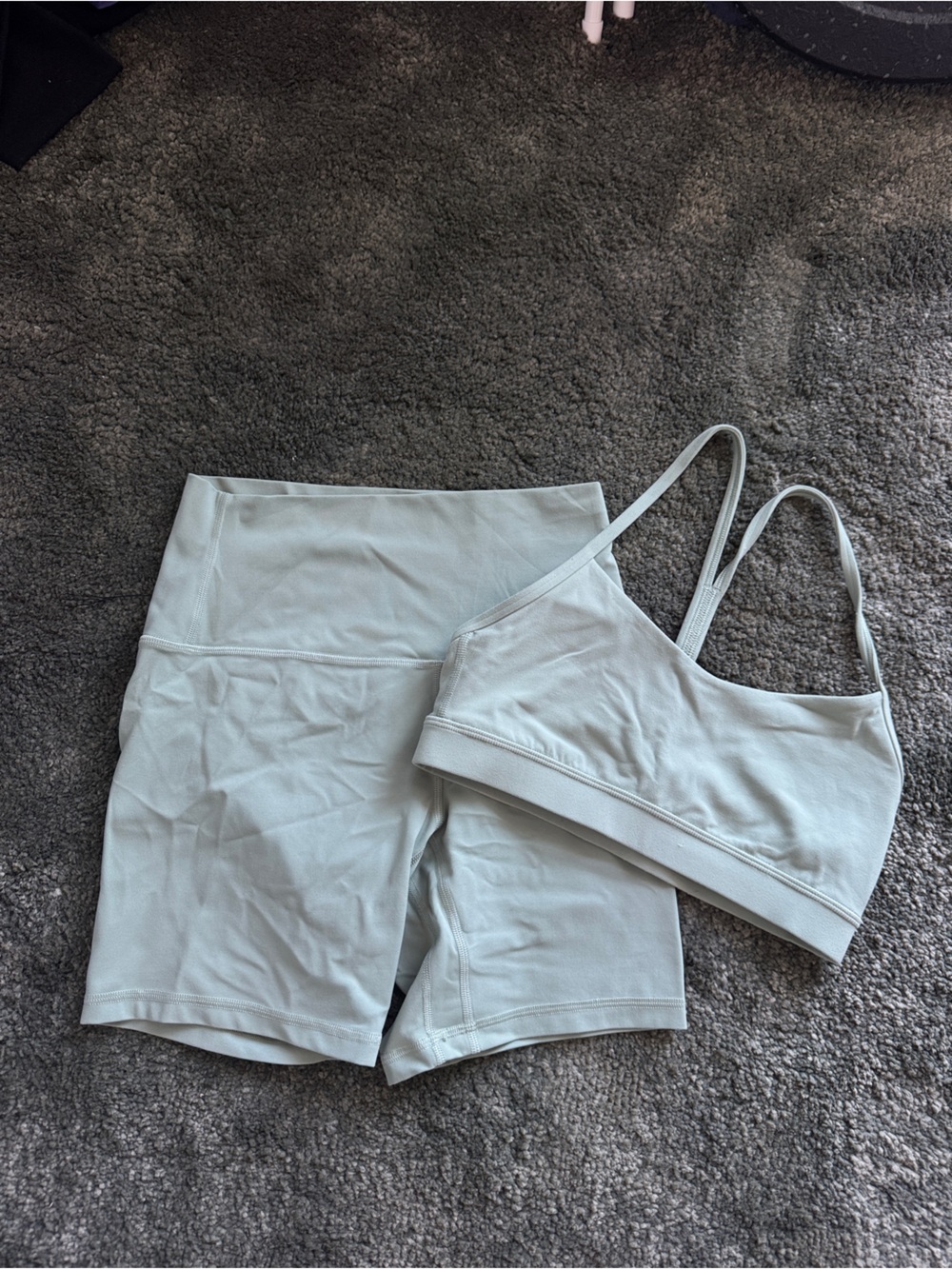 Lululemon Align HR Short/ Flow Y Bra - Palm Court Sz 6